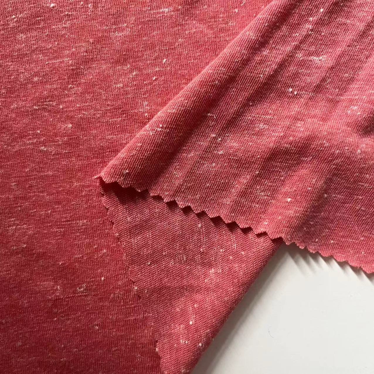 Modern Latest Custom-Made Hemp Linen Single Jersey Fabric For Garment Ready Goods