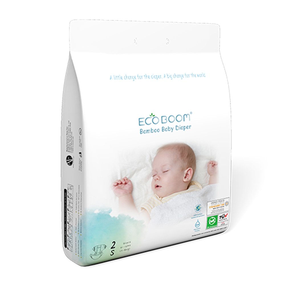 ECO BOOM organic disposable bamboo eco friendly biodegradable diapers baby nappies of super soft