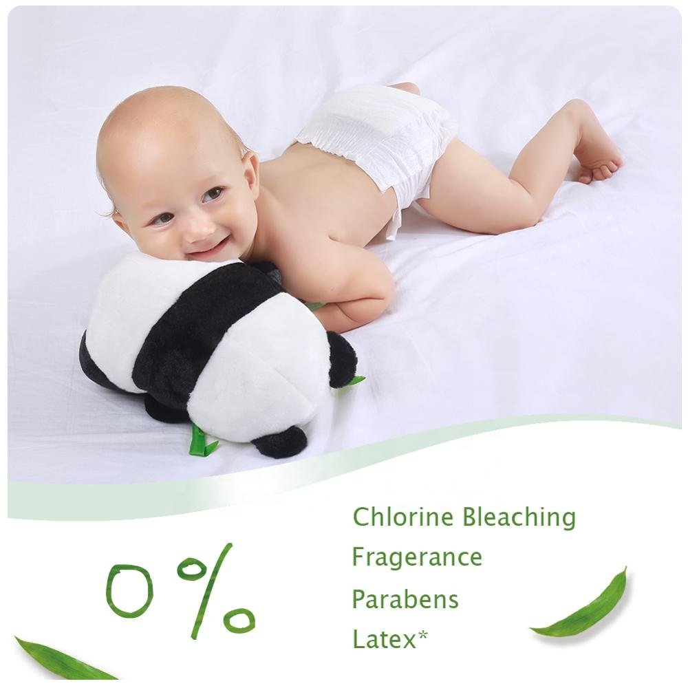 ECO BOOM organic disposable bamboo eco friendly biodegradable diapers baby nappies of super soft