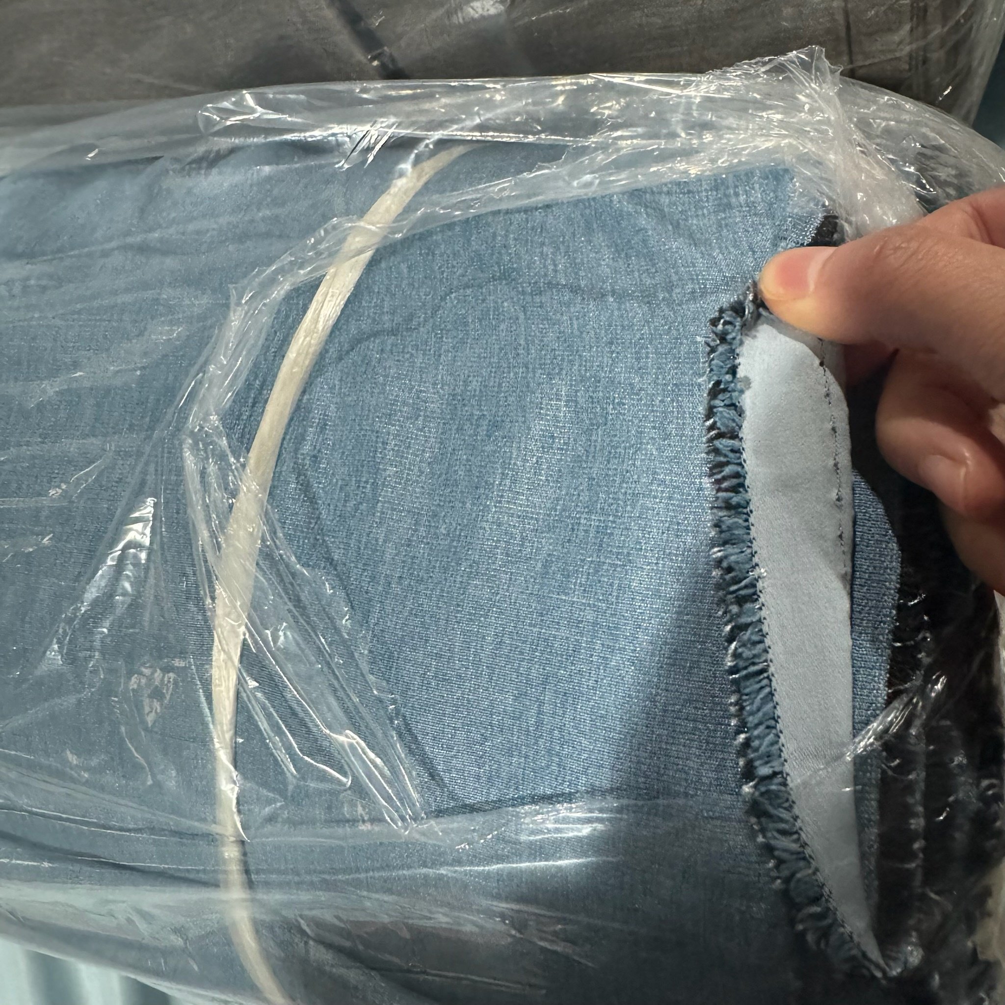 Blackout Window Curtain Woven linen Fabric for Bedroom Home Textiles