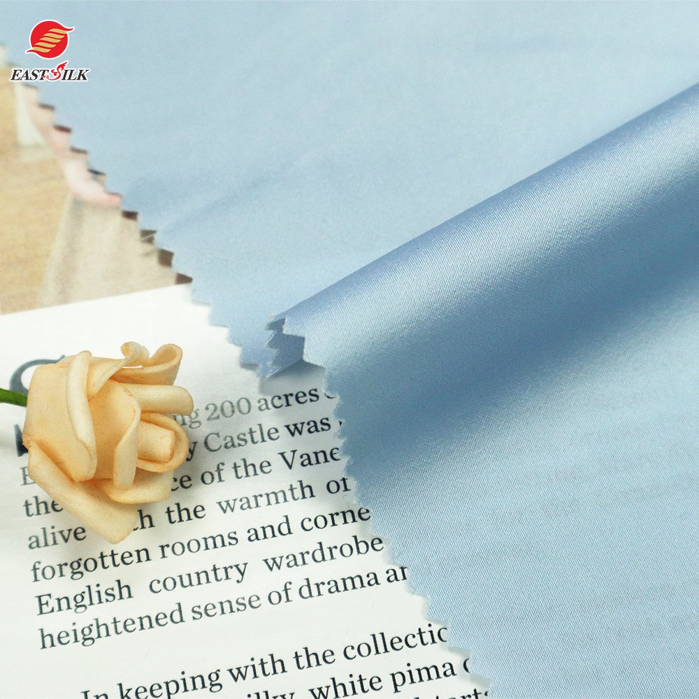 Fabric Supplier factory cheap price 100% polyester shiny waldoaf satin fabrics for clothing