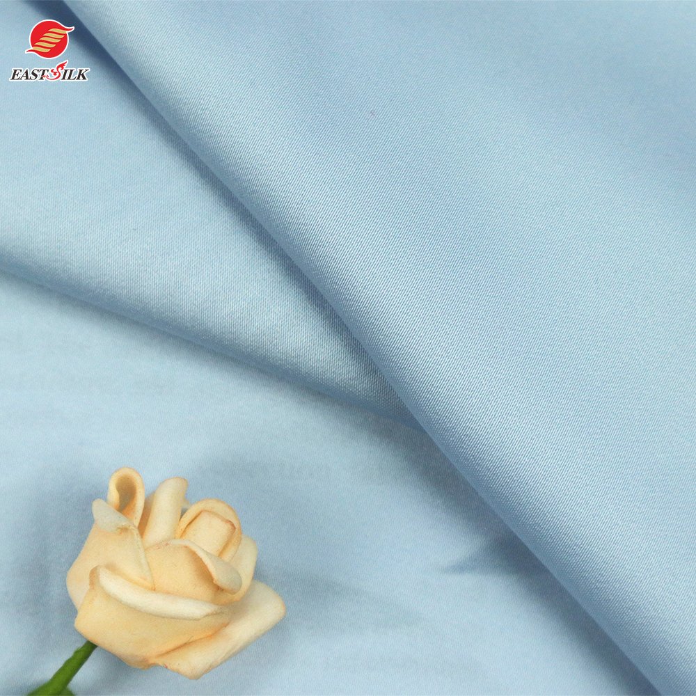 Fabric Supplier factory cheap price 100% polyester shiny waldoaf satin fabrics for clothing