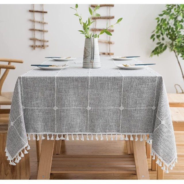 Direct Sale of High Quality 100% Organic Cotton Table Cloth Modern Design GOTS Certified Handmade India Personalized Wholesale