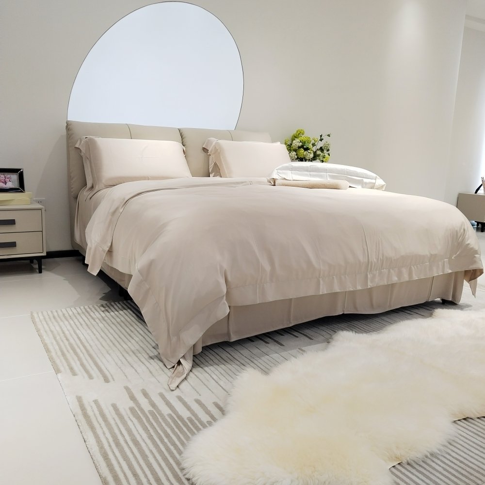 300TC 100% organic bamboo fabric for home textile/organic bamboo fabric in different sizes