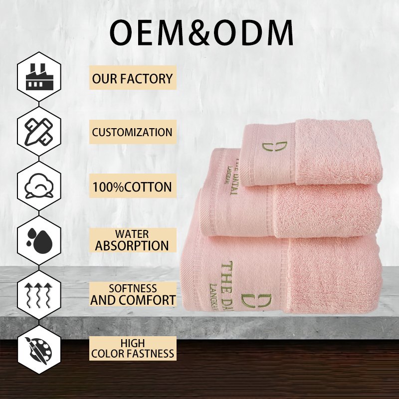 5 star hotel towels white custom logo bathroom linen 100% cotton face hand bath hotel towel set