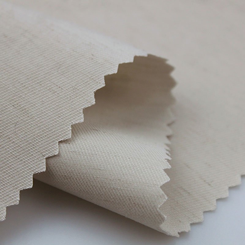 Wholesale High Quality Polyester Viscose Linen Spandex Blend Solid Stretch Twill Slub Fabric for Shirt or Men's Clothing