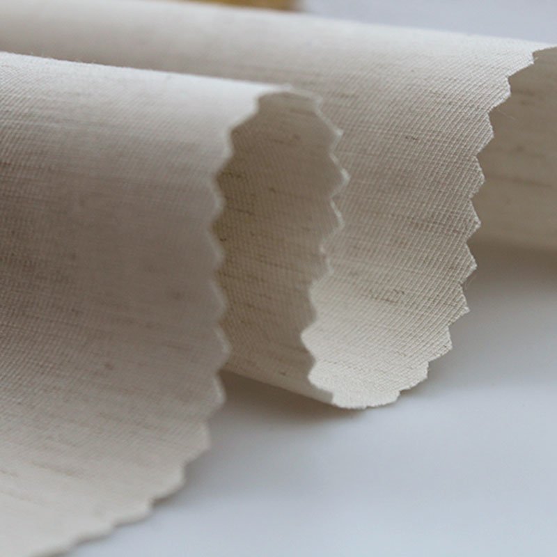 Wholesale High Quality Polyester Viscose Linen Spandex Blend Solid Stretch Twill Slub Fabric for Shirt or Men's Clothing