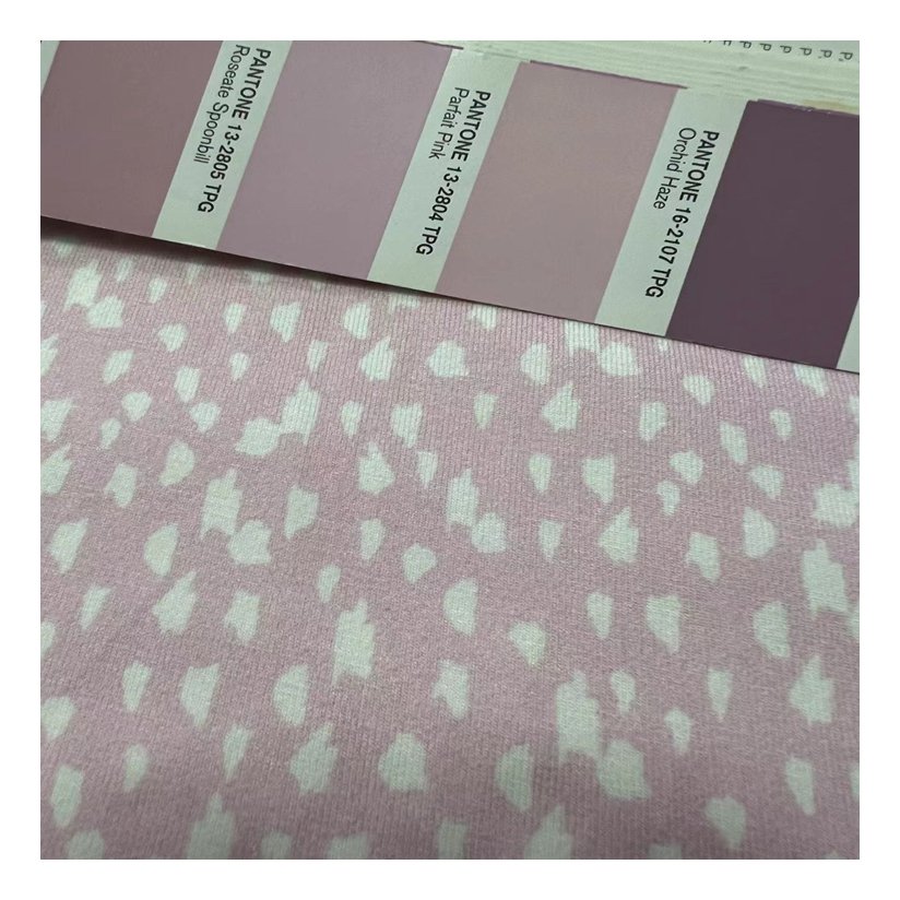 Private Label 220gsm Bamboo Knit Fabric Print for Baby Clothing Home Textile Bedding Baby Cot Sheets