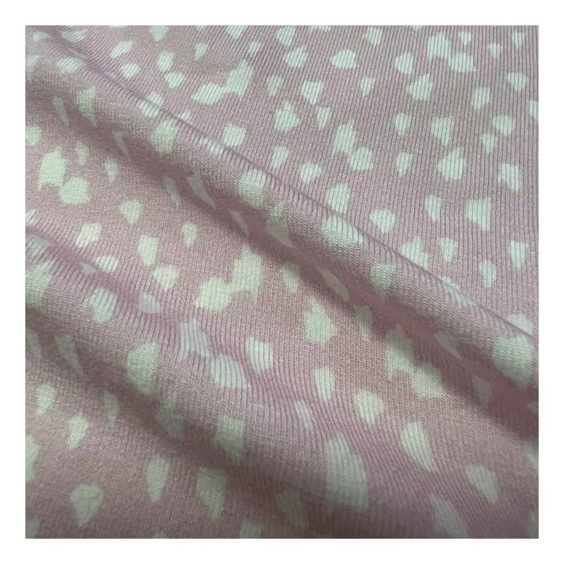 Private Label 220gsm Bamboo Knit Fabric Print for Baby Clothing Home Textile Bedding Baby Cot Sheets