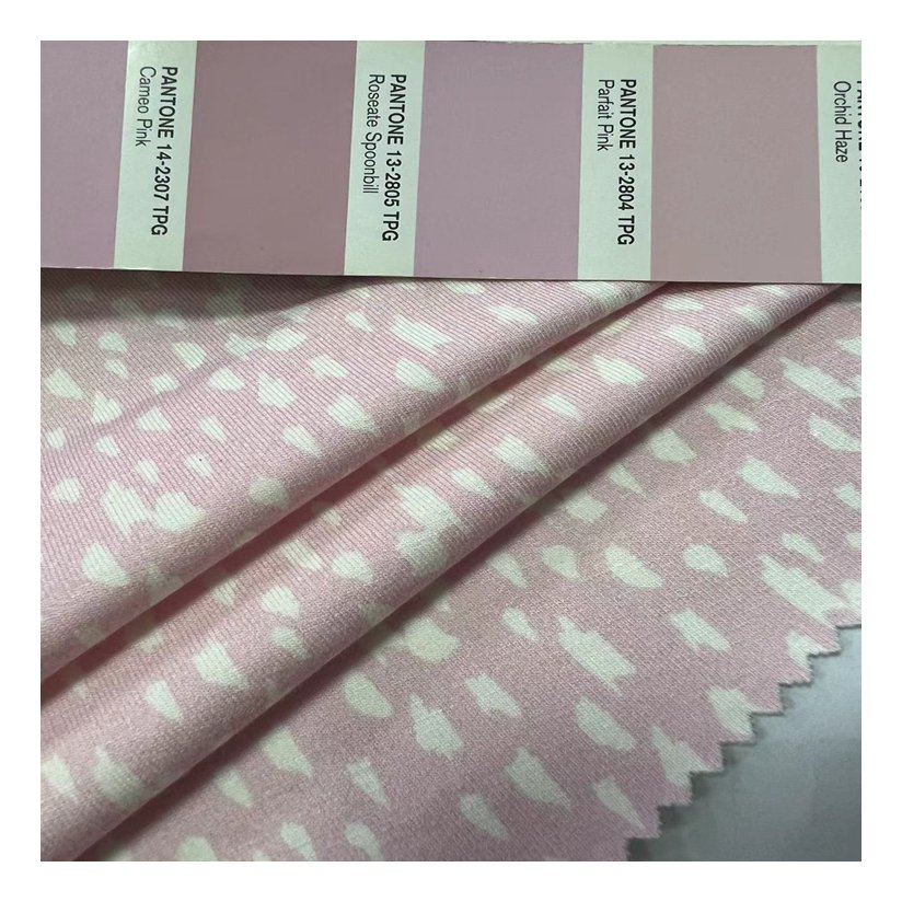 Private Label 220gsm Bamboo Knit Fabric Print for Baby Clothing Home Textile Bedding Baby Cot Sheets