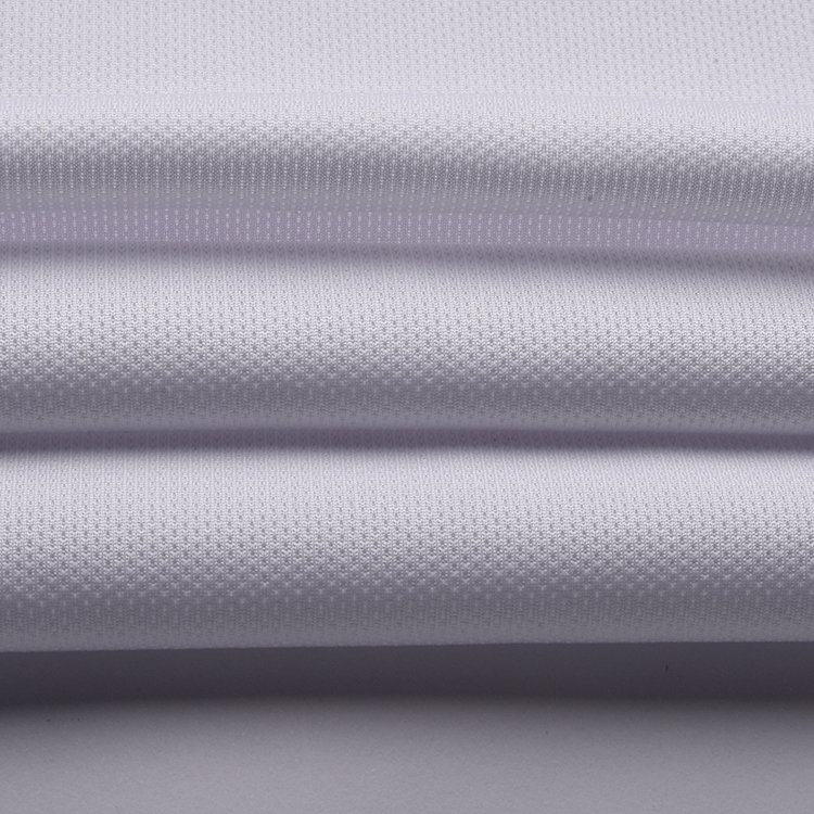 wholesale custom sports mesh fabric 100% polyester sweat wicking birds eye mesh fabric for sportswear