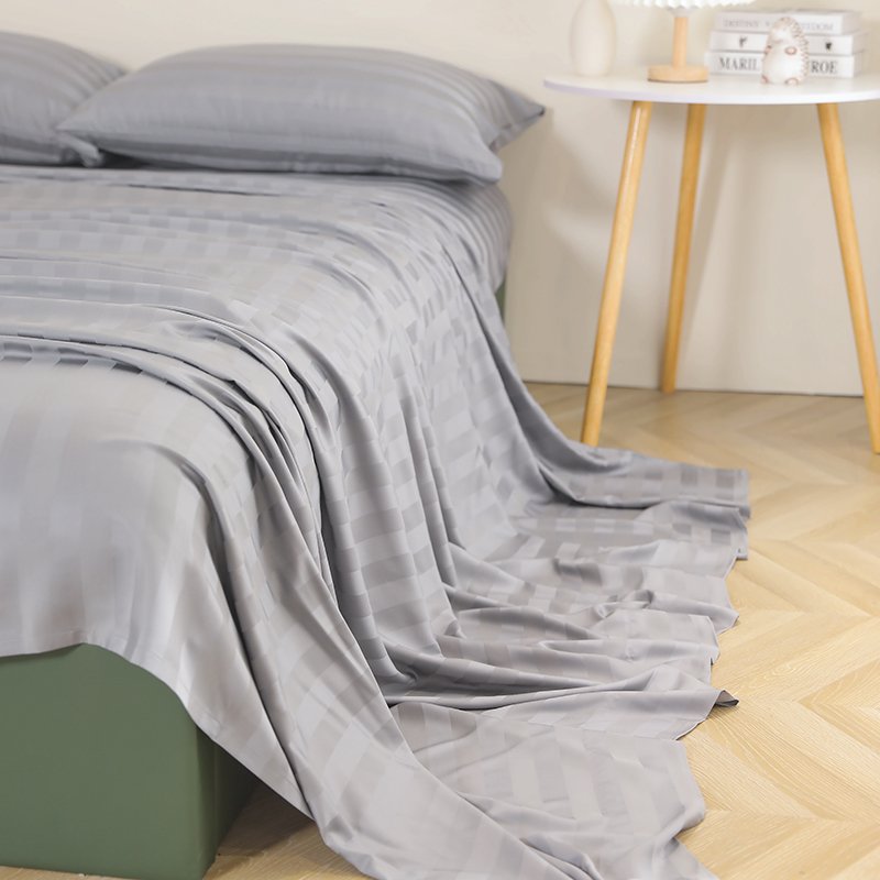 bamboo viscose fabric sheets 100% luxury high quality european style bedding set organic customized design and packaging