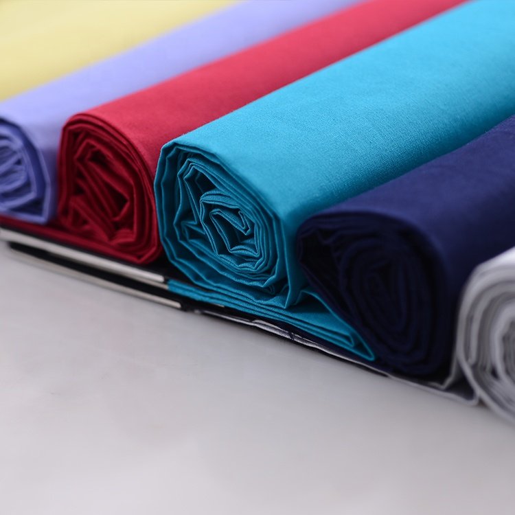 300TC CVC 80/20 173*120 Wholesale 80% cotton 20% Polyester percale sheeting fabric for hotel bed linen