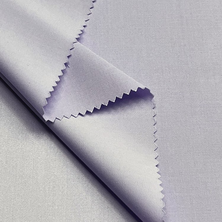 Multicolor woven lightweight organic plain dyed stretch polyester bamboo fabric