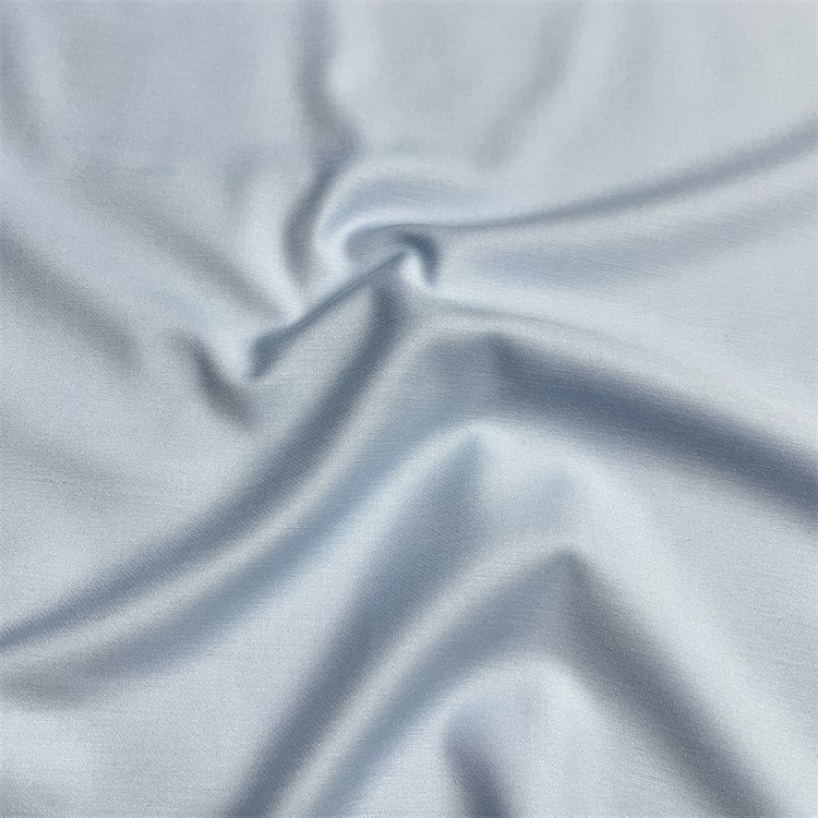 Multicolor woven lightweight organic plain dyed stretch polyester bamboo fabric
