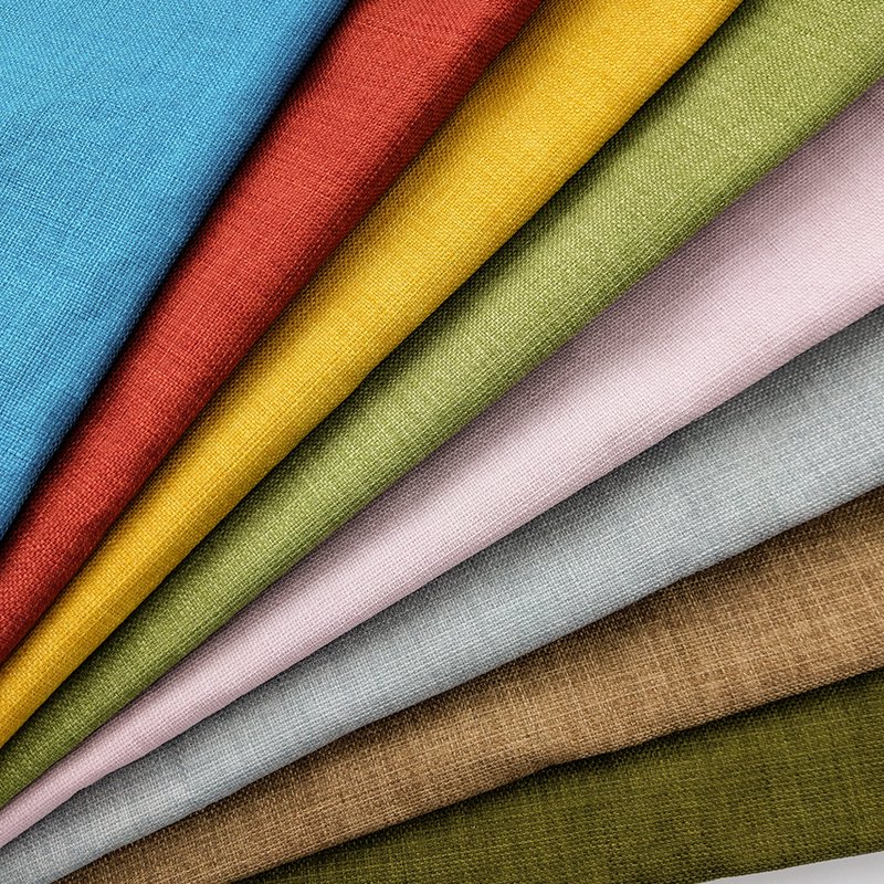 Professional Linen Fabric Sofa Set for Living Room Furniture Woven Fabric for Bags Curtains Upholstery Towels-for Girls