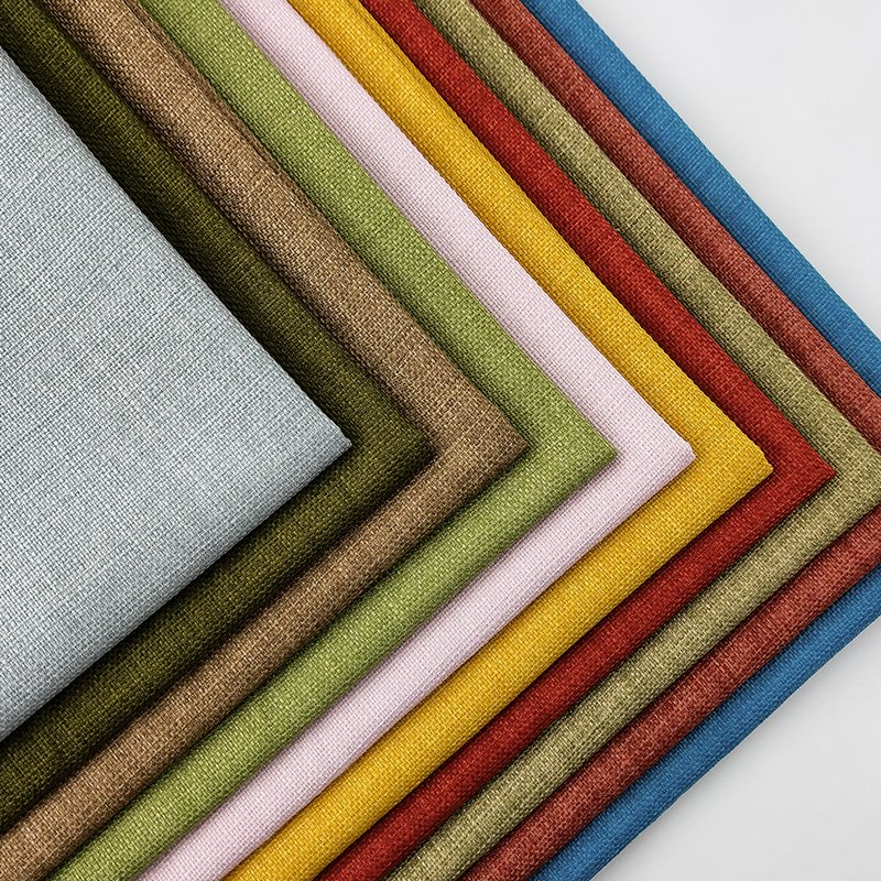 Professional Linen Fabric Sofa Set for Living Room Furniture Woven Fabric for Bags Curtains Upholstery Towels-for Girls