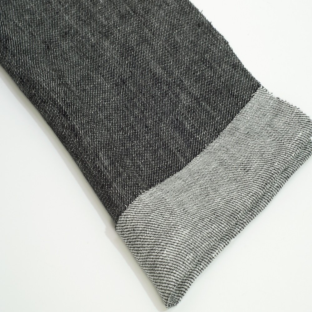 1618# Fashion 100% Pure Linen Plain Yarn-dyed Fabric Custom Product Denim Soft Linen Fabric For Pants Garment