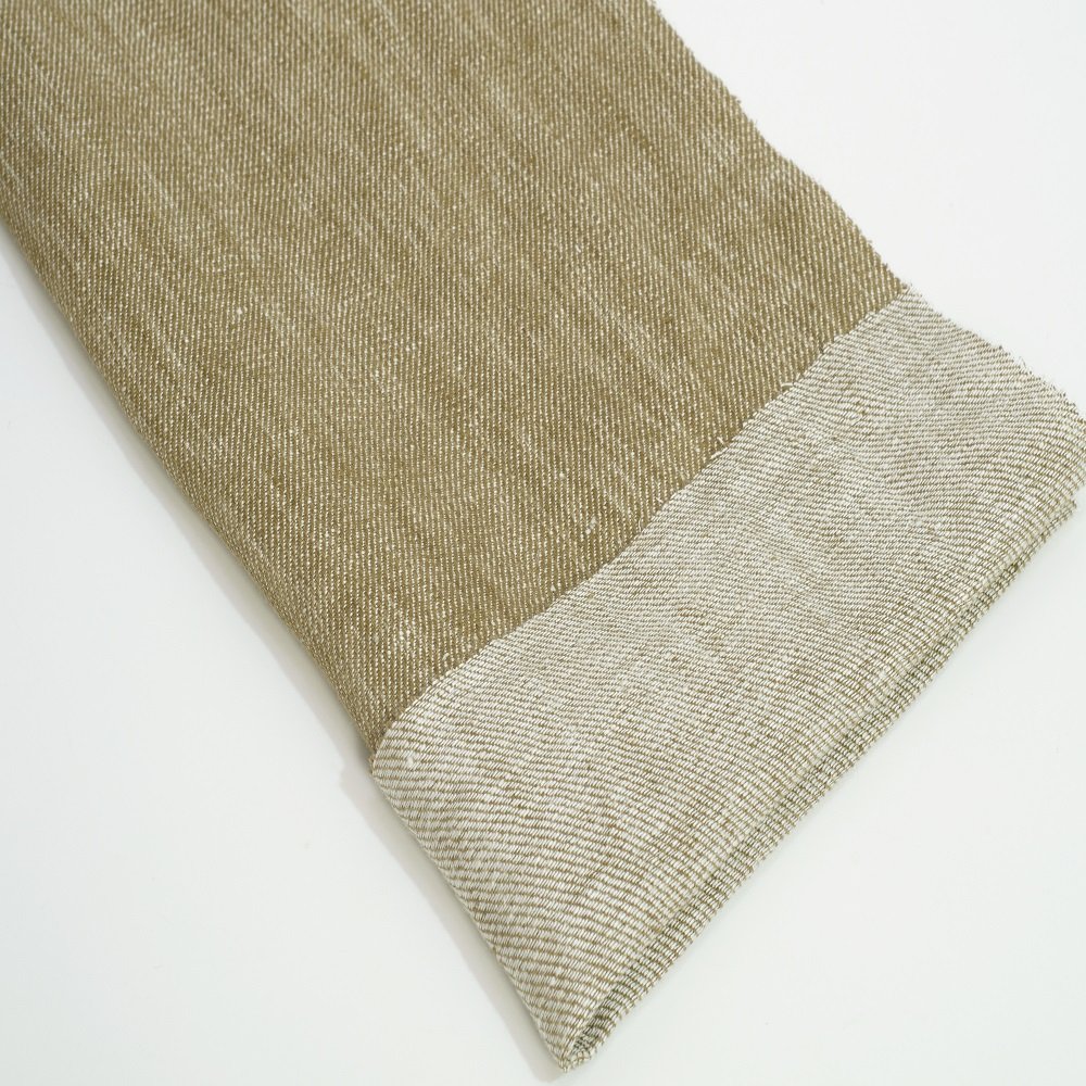 1618# Fashion 100% Pure Linen Plain Yarn-dyed Fabric Custom Product Denim Soft Linen Fabric For Pants Garment