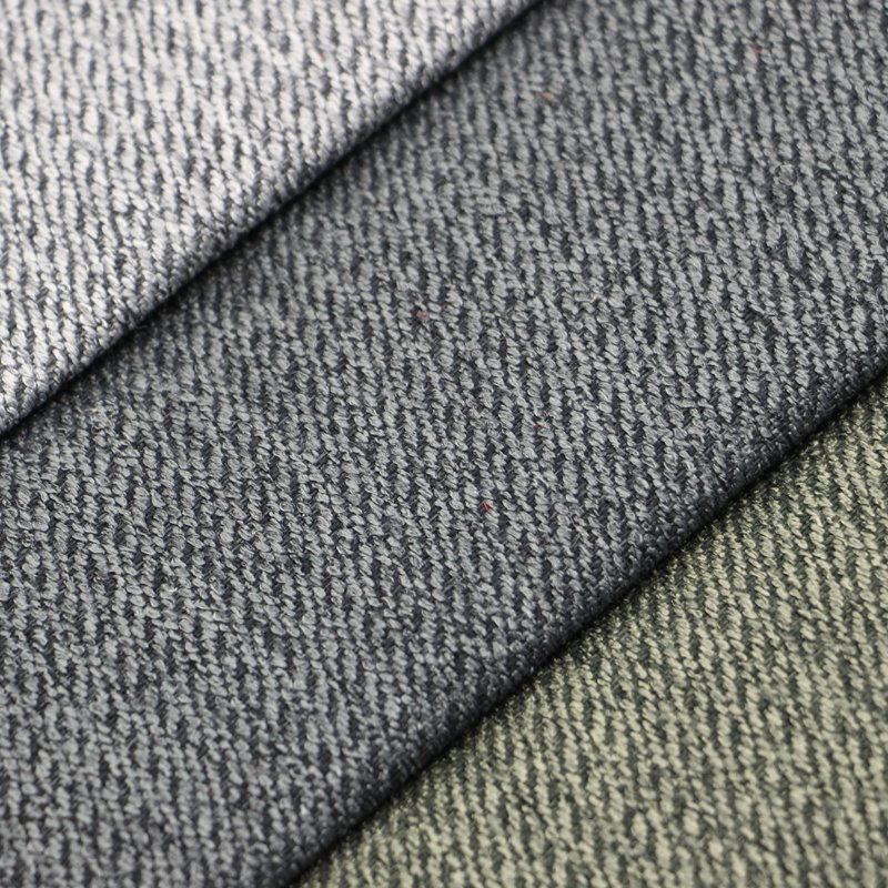 china textile supplier wholesale 2019 new arrival polyester dobby textured dyed imitation linen home textile upholstery fabric