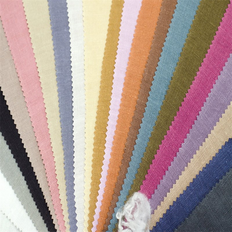 1612#Wholesale Organic 100% stonewashed Woven pure Hemp Fabric for Clothing Bedding