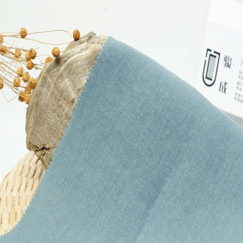 1612#Wholesale Organic 100% stonewashed Woven pure Hemp Fabric for Clothing Bedding