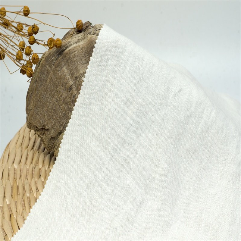 1612#Wholesale Organic 100% stonewashed Woven pure Hemp Fabric for Clothing Bedding
