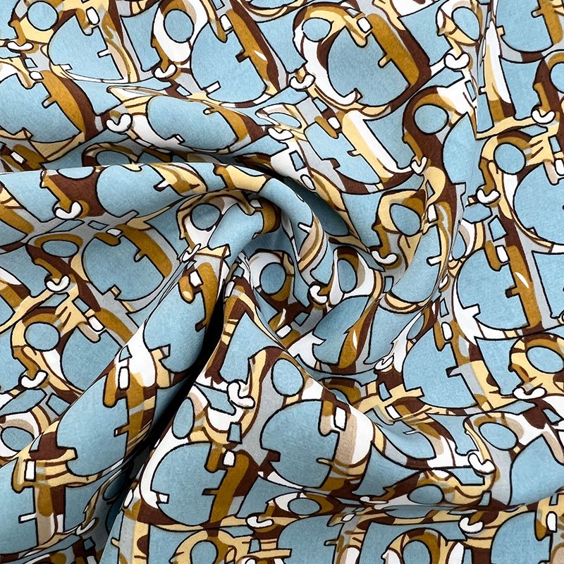 Fashion chiffon floral style fabric printed chiffon fabric for elegant dress garments