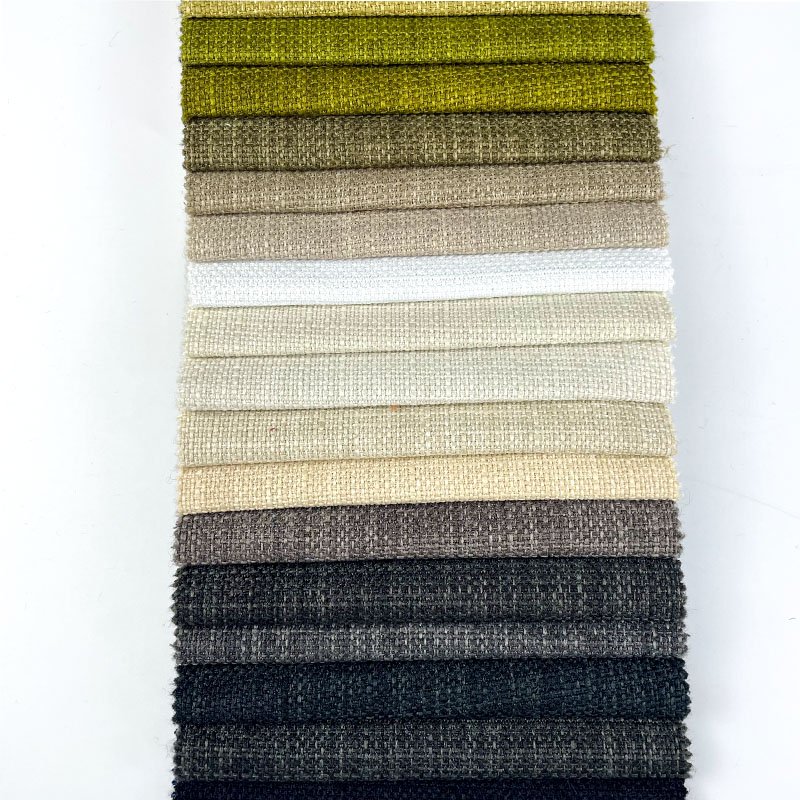 Direct Sell High Quality Fabric Upholstery For Sofa Furniture Cheap Linen Look Home Decoration Fabric Sofa Linen Fabric