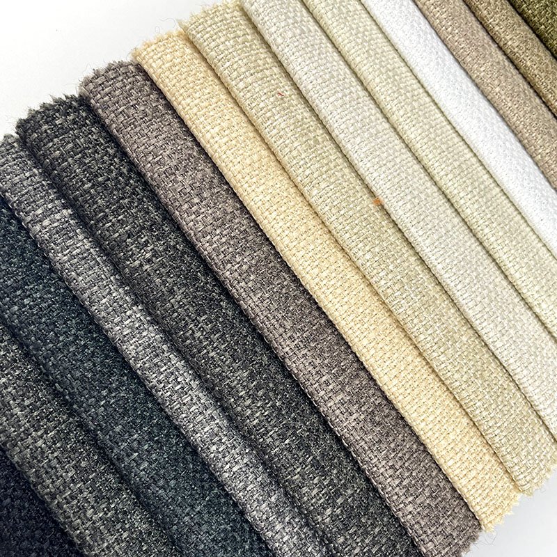 Direct Sell High Quality Fabric Upholstery For Sofa Furniture Cheap Linen Look Home Decoration Fabric Sofa Linen Fabric