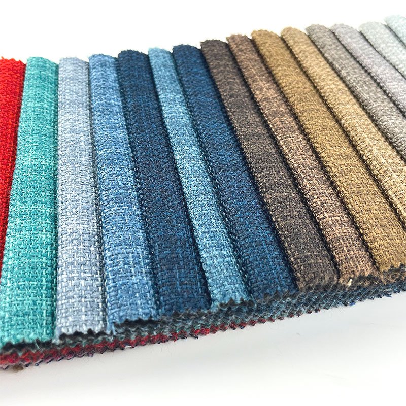 Direct Sell High Quality Fabric Upholstery For Sofa Furniture Cheap Linen Look Home Decoration Fabric Sofa Linen Fabric