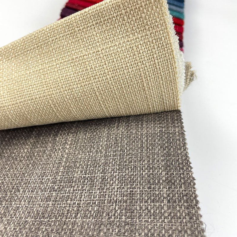 Direct Sell High Quality Fabric Upholstery For Sofa Furniture Cheap Linen Look Home Decoration Fabric Sofa Linen Fabric