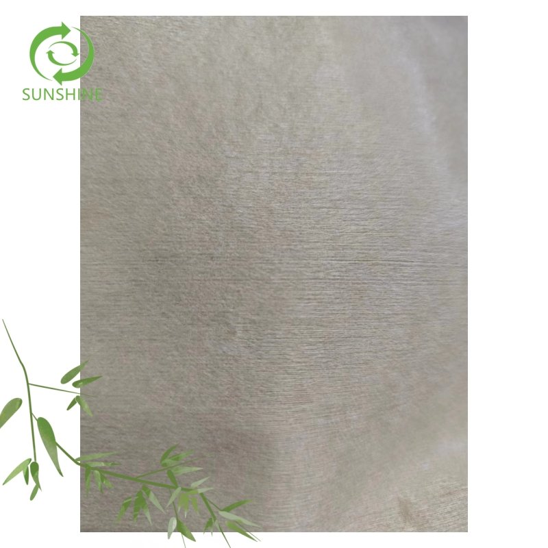Eco-friendly 100% organic bamboo fiber spunlace nonwoven bamboo spunlace nonwoven fabric Non Woven Fabric Lazy Rag Roll