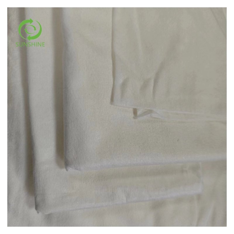 Eco-friendly 100% organic bamboo fiber spunlace nonwoven bamboo spunlace nonwoven fabric Non Woven Fabric Lazy Rag Roll