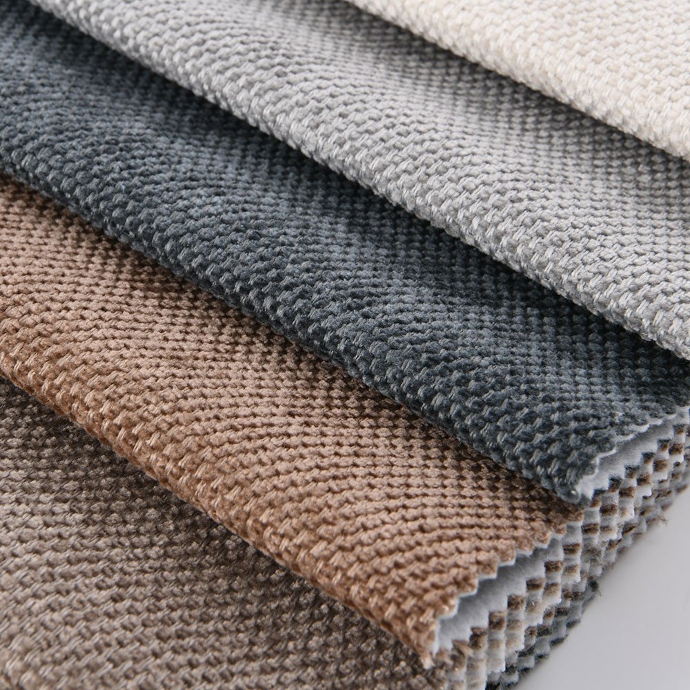 Wholesale Factory Lining Sofa Fabric 150D 300D 600D 100% Polyester Imitation Linen Sofa Fabric