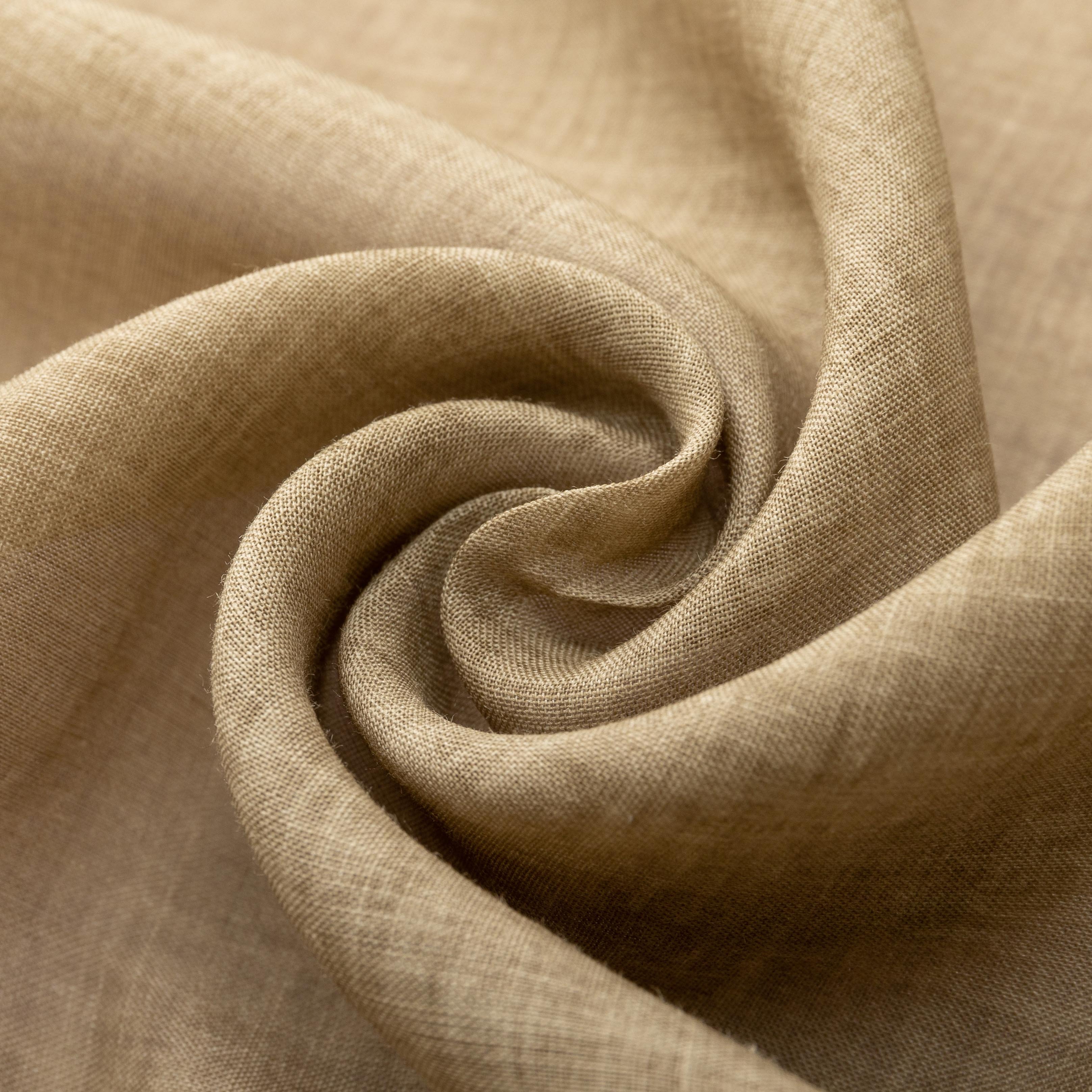 Free Sample No MOQ Eco-friendly fabric 55% Cotton 45% Linen natural fabric for clothing
