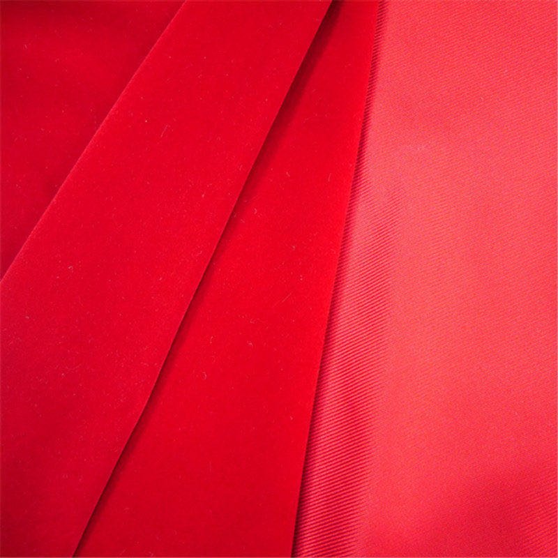 china manufacturer 100% polyester flocked velvet fabric for garment