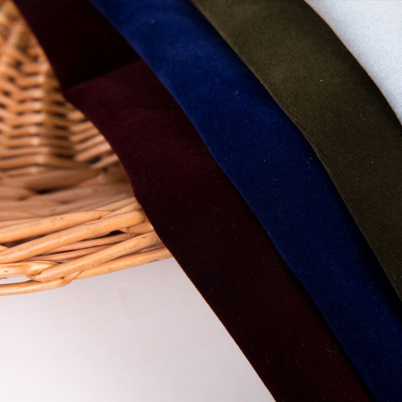 china manufacturer 100% polyester flocked velvet fabric for garment