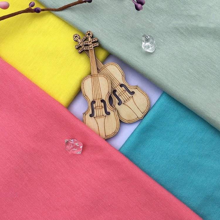 40s bamboo fiber cotton fabric bamboo cotton antibacterial underwear fabric, fashion baby knitted jersey fabric