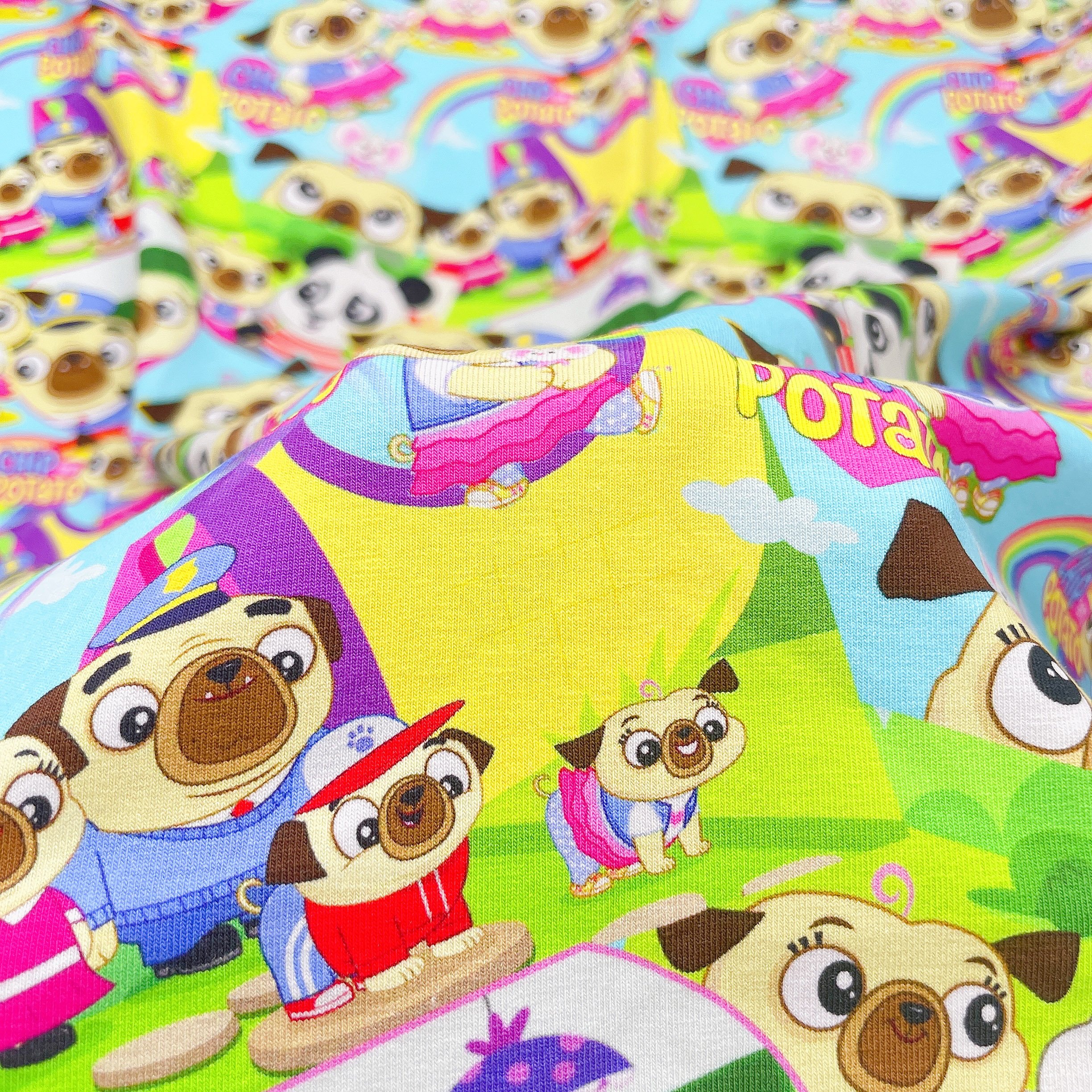 High Quality Custom Digital Printing On Stretch Bamboo Spandex Fiber Fabric For Kids