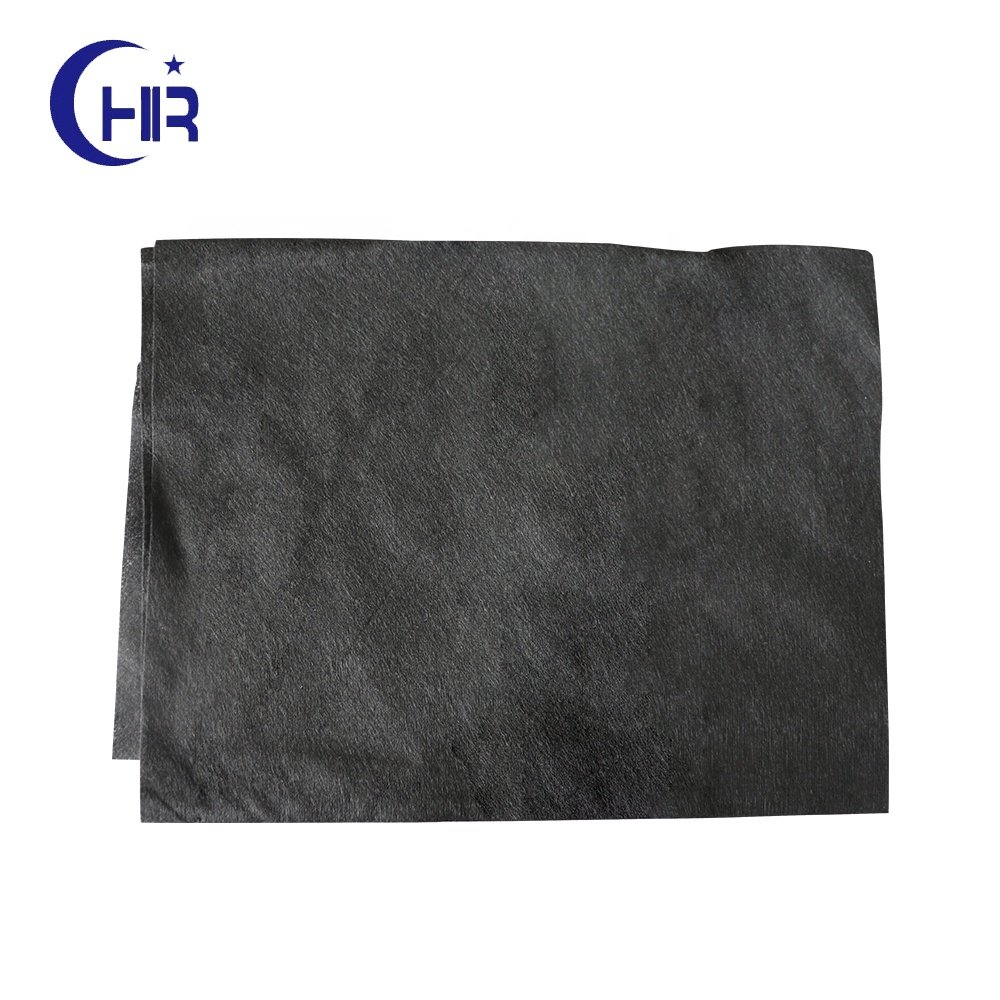 Bamboo charcoal fiber black color spunlace nonwoven fabric for facial mask