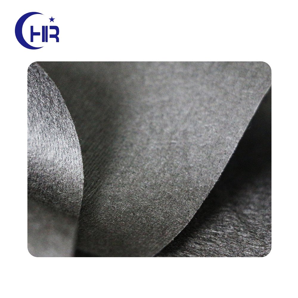 Bamboo charcoal fiber black color spunlace nonwoven fabric for facial mask