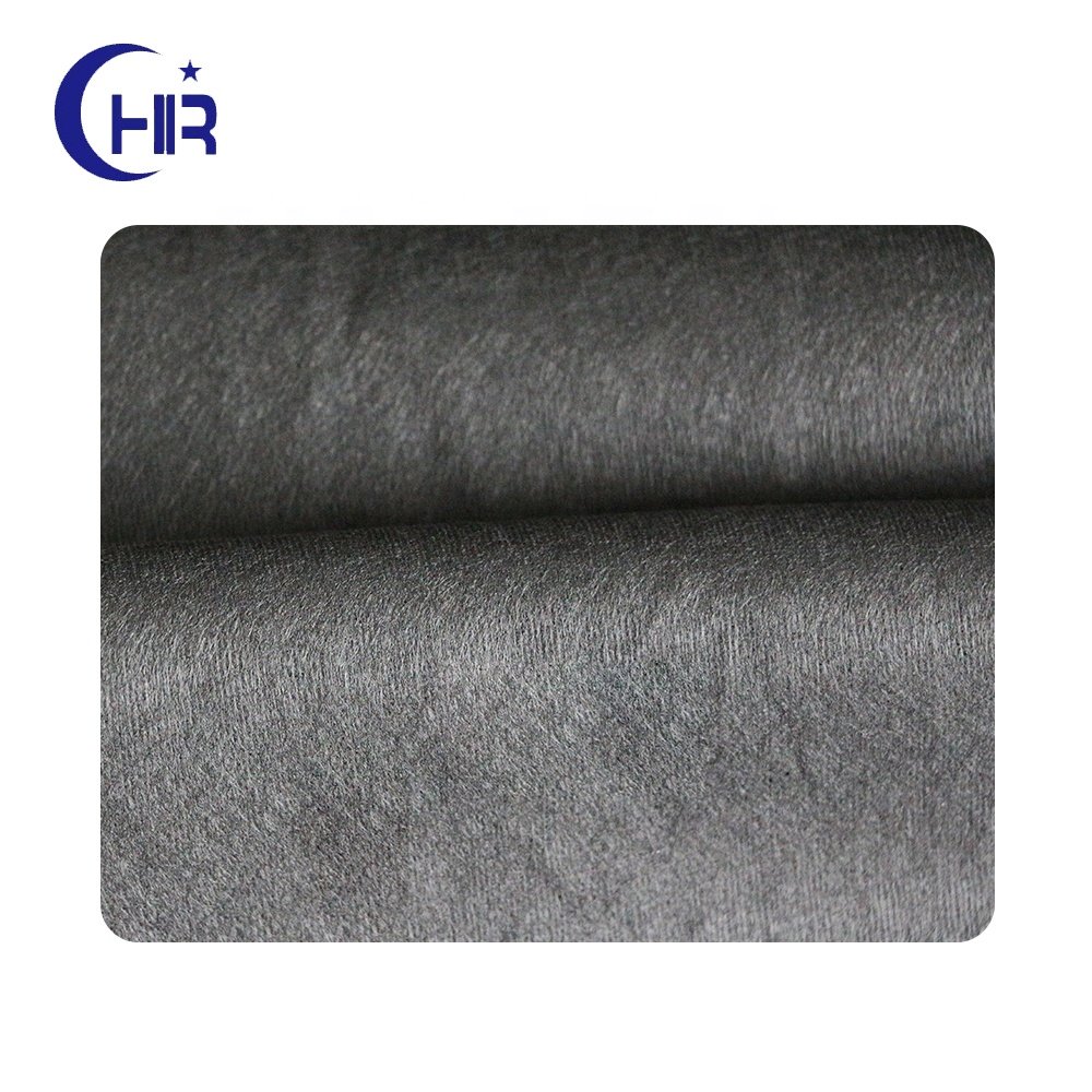 Bamboo charcoal fiber black color spunlace nonwoven fabric for facial mask