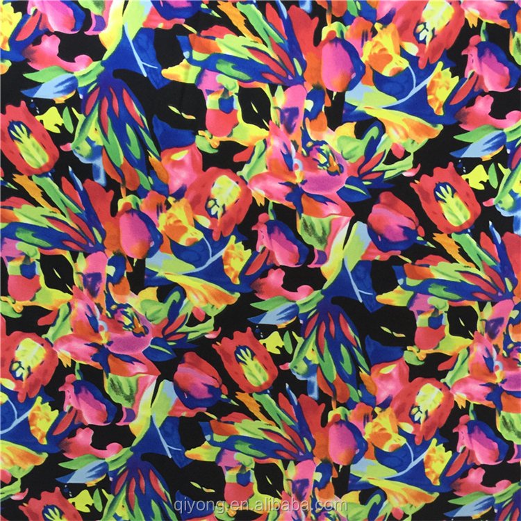 Wholesale Printing 100% Polyester Woven Twist Wool Peach Abaya Fabric for Summer Dress