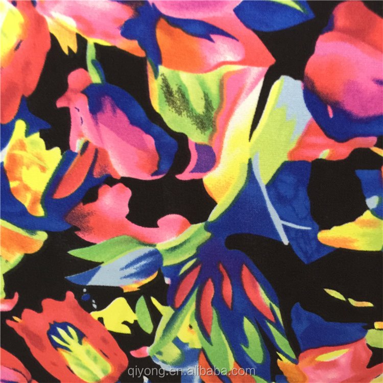 Wholesale Printing 100% Polyester Woven Twist Wool Peach Abaya Fabric for Summer Dress