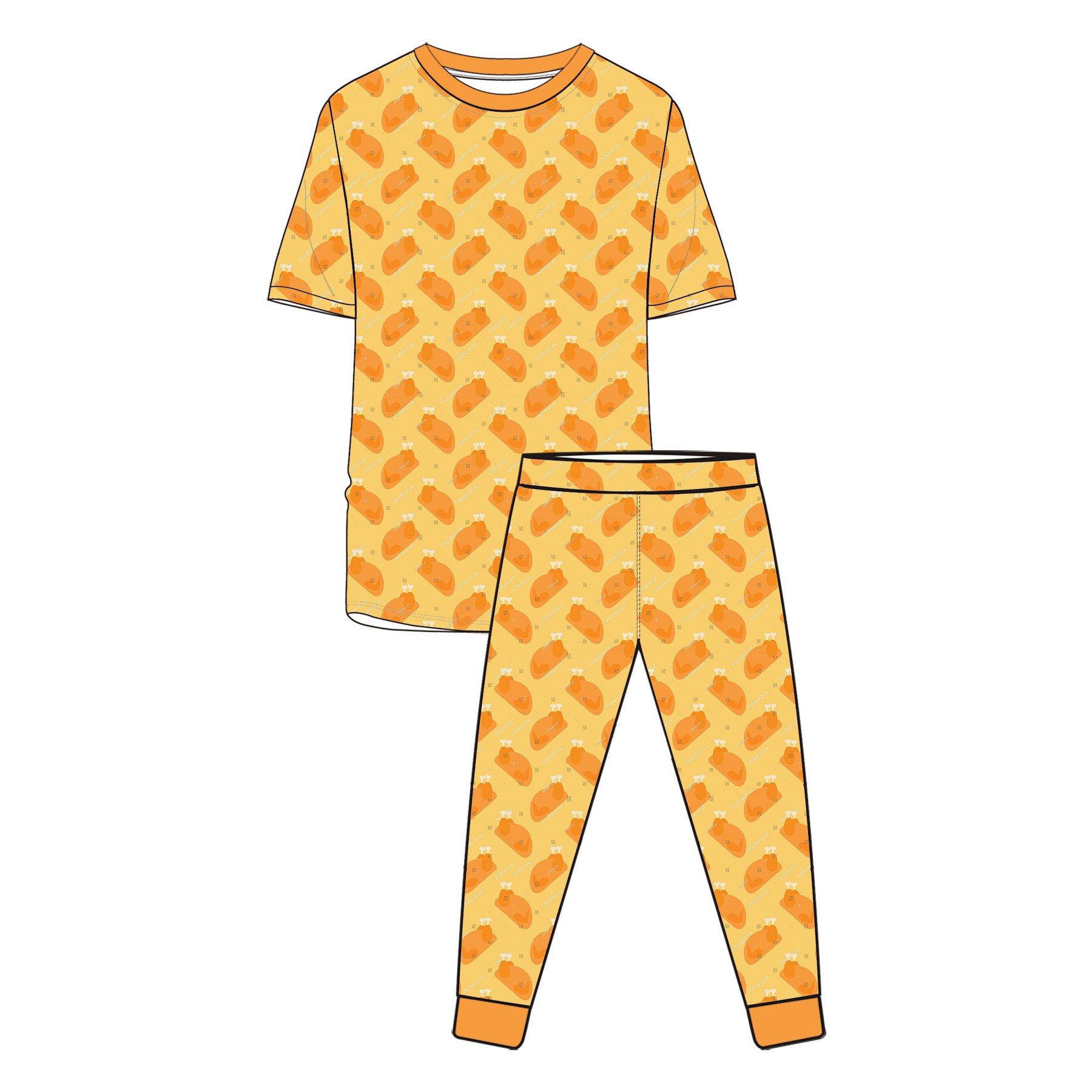 Eco Friendly Bamboo Kids Pajamas with Custom Prints Soft Durable and Hypoallergenic Two Piece Nightwear