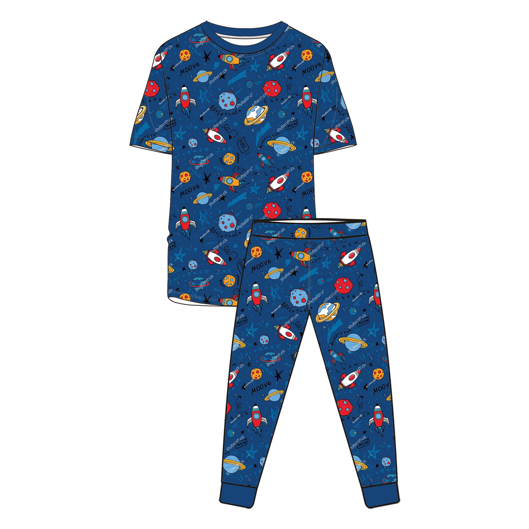 Eco Friendly Bamboo Kids Pajamas with Custom Prints Soft Durable and Hypoallergenic Two Piece Nightwear