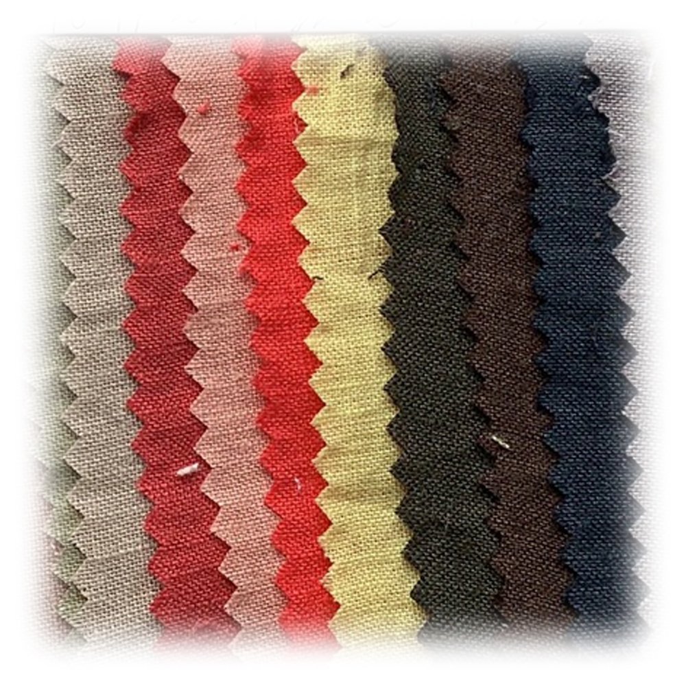 100% linen stone wash fabric plain dyed woven 14*14 yarn for women shirt dress linen pants sand washed