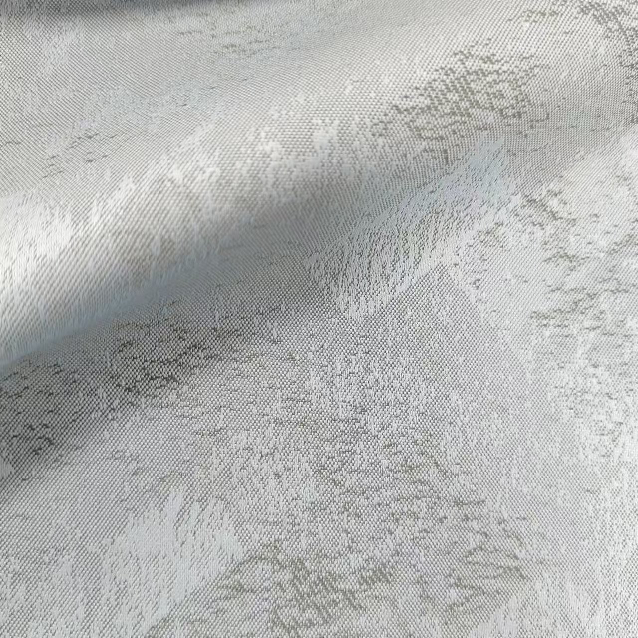 Jacquard Luxury Beige Grey Embroidery Cloth Tissues Fabric Unique Curtains For The Living Room