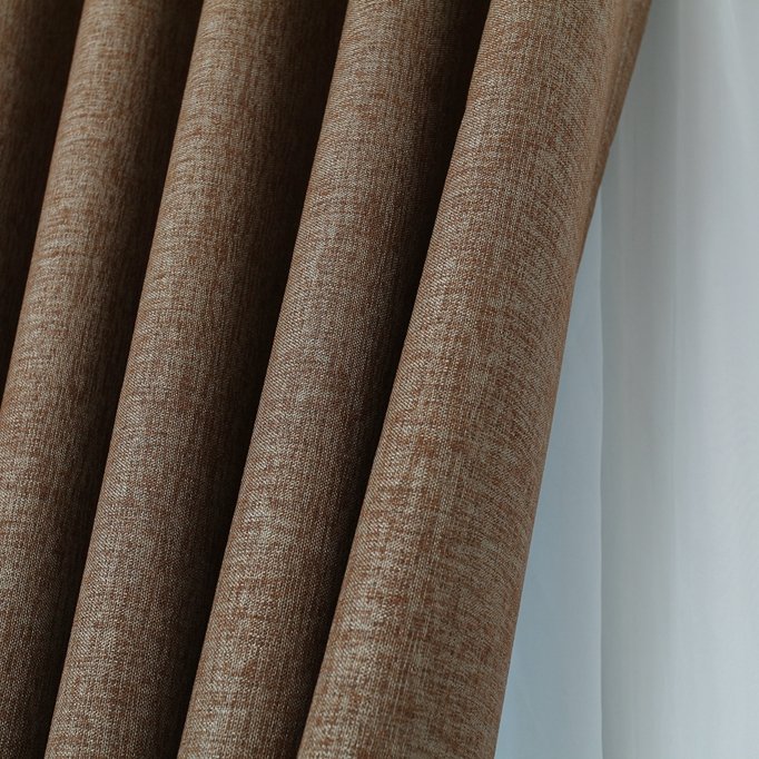 China supplier wholesale faux linens ready made blackout curtain drapes for the living room bedroom